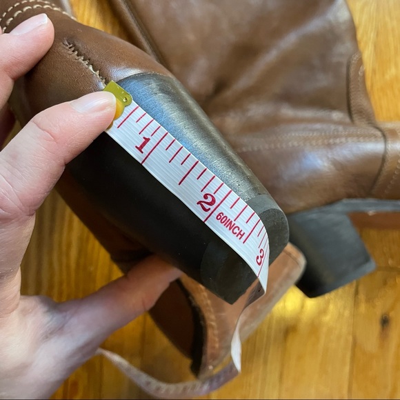 Frye Brown Leather Boots Size 7 - Picture 15 of 16